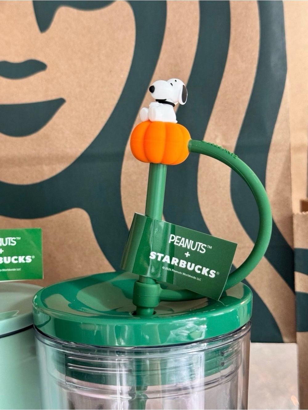Starbucks Peanuts
Snoopy Pumpkin Cold Cup
Tumbler Straw Topper - Picture 2 of 6